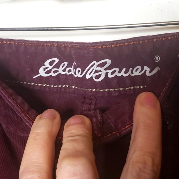 Eddie Bauer Maroon Corduroy Boyfriend Slim Jeans - Picture 4 of 6